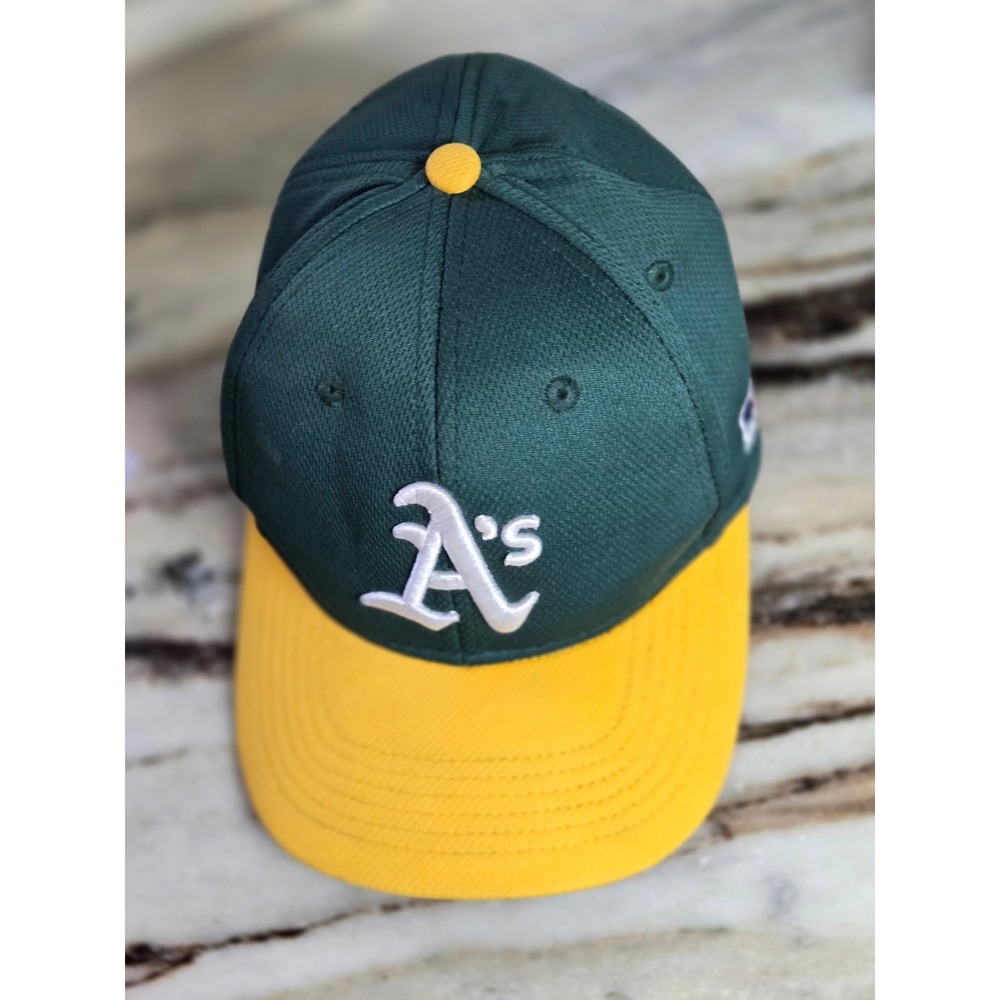 OC‎ Sports Oakland Athletics Youth Baseball Cap Green Gold MLB Adjustable Hat - Picture 2 of 9